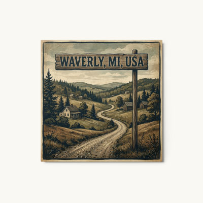 Waverly, MI Metal Print