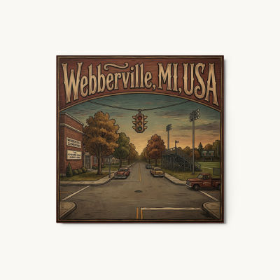 Webberville, MI Metal Print