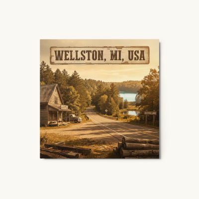 Wellston, MI Metal Print