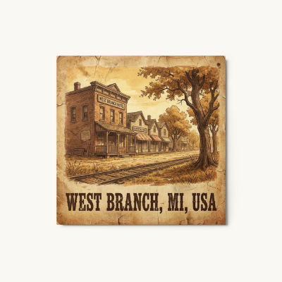 West Branch, MI Metal Print