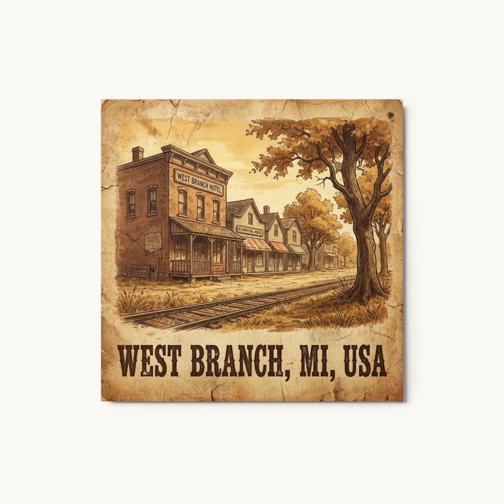 West Branch, MI Metal Print