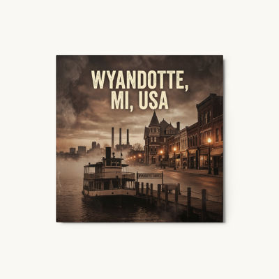 Wyandotte, MI Metal Print