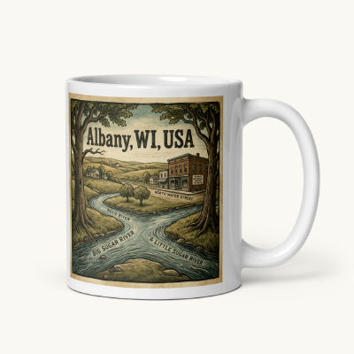 Albany, WI Coffee Mug