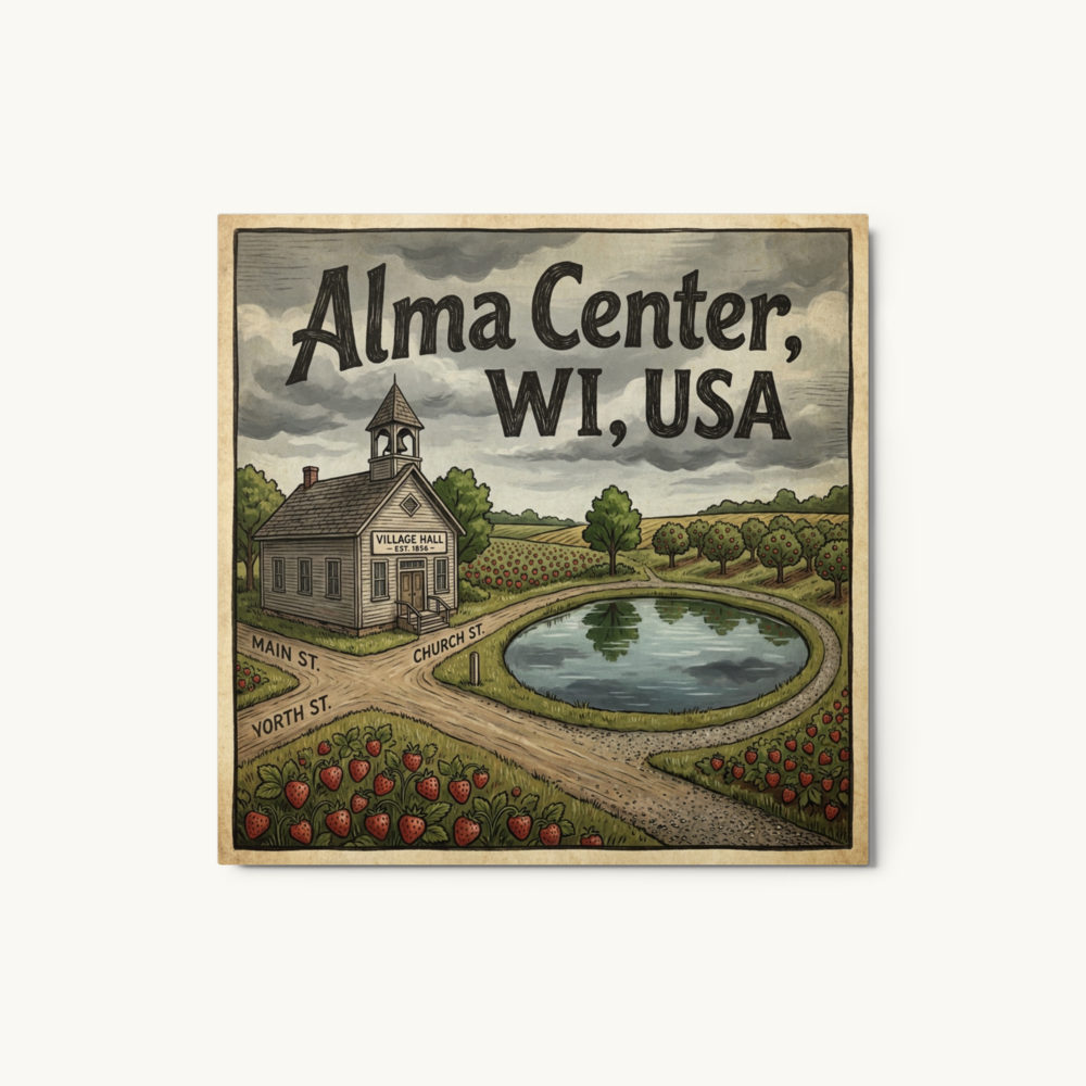 Alma Center, WI Metal Print