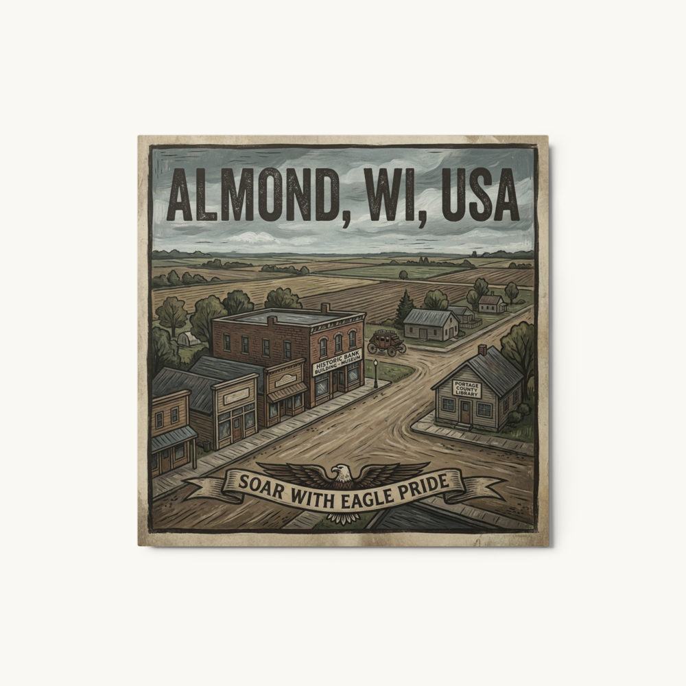 Almond, WI Metal Print