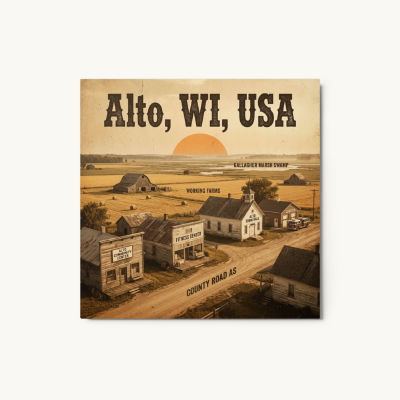 Alto, WI Metal Print