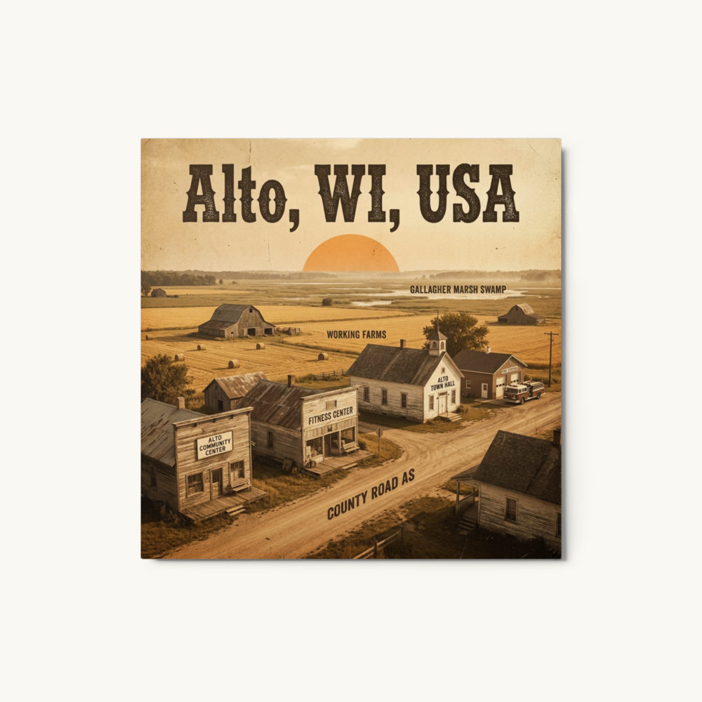 Alto, WI Metal Print
