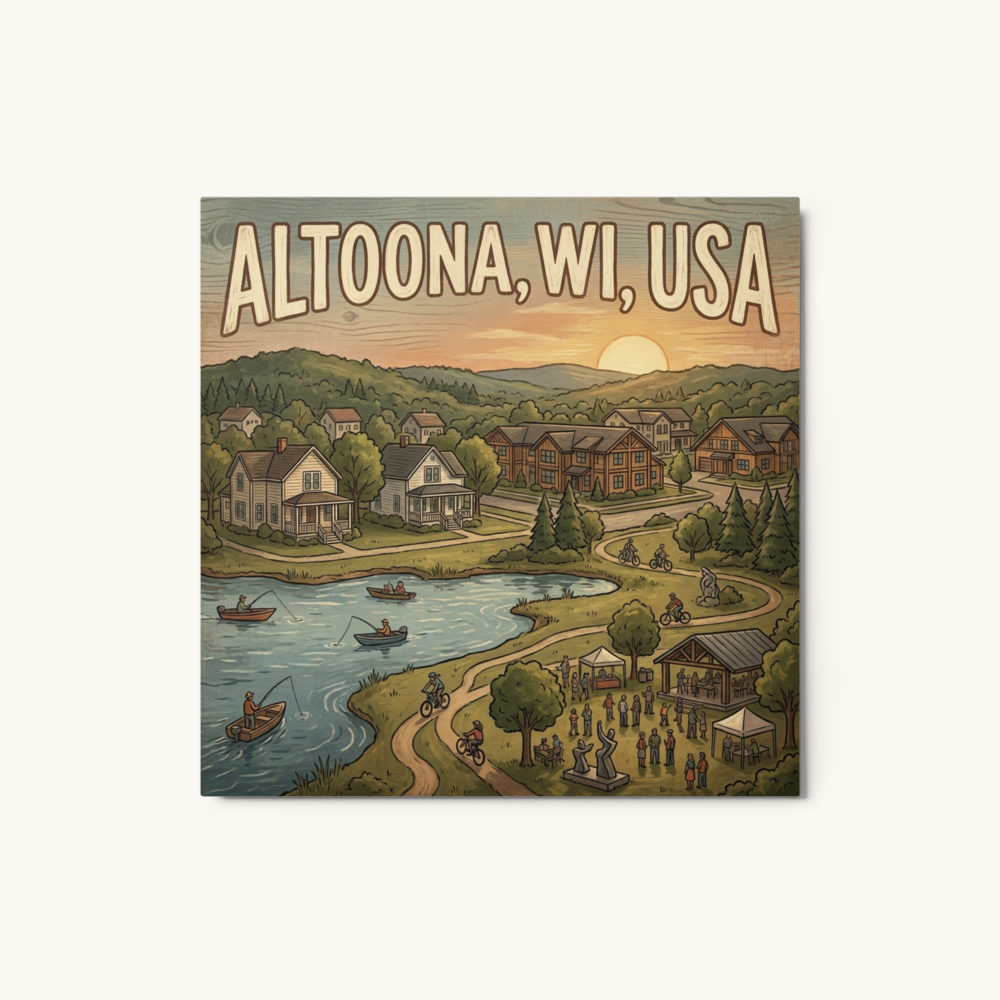 Altoona, WI Metal Print
