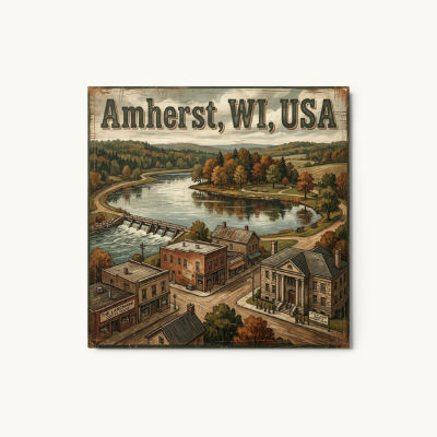 Amherst, WI Metal Print