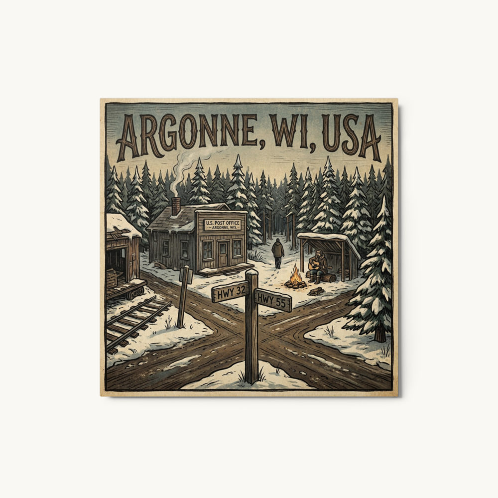 Argonne, WI Metal Print