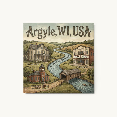 Argyle, WI Metal Print