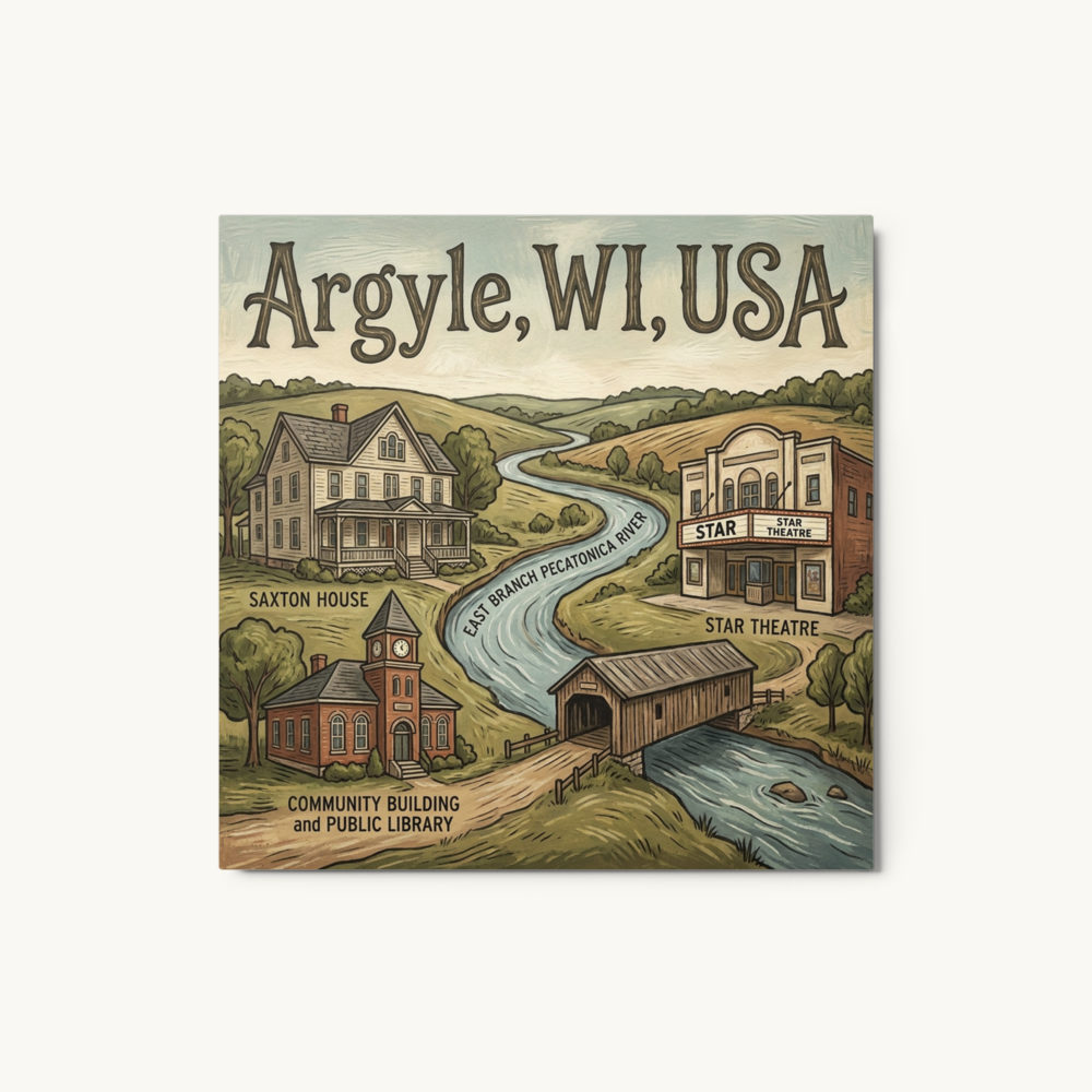 Argyle, WI Metal Print
