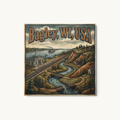 Bagley, WI Metal Print