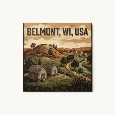 Belmont, WI Metal Print