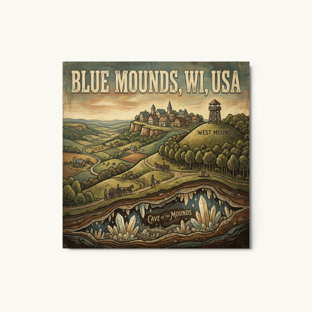 Blue Mounds, WI Metal Print