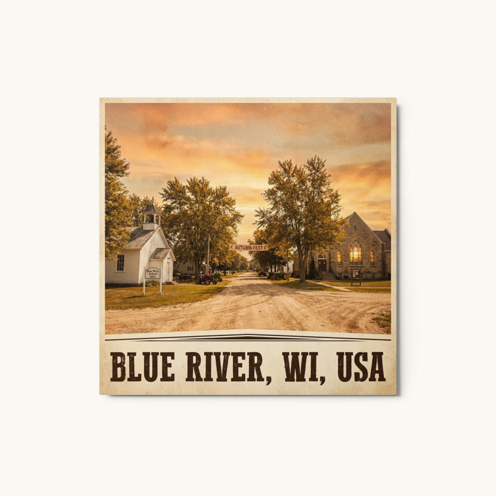 Blue River, WI Metal Print