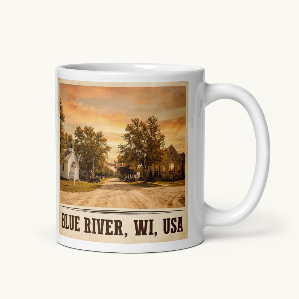 Blue River, WI Coffee Mug