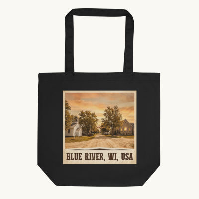Blue River, WI Tote Bag