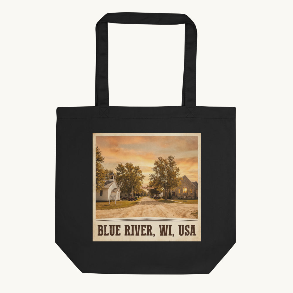 Blue River, WI Tote Bag