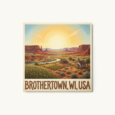 Brothertown, WI Metal Print