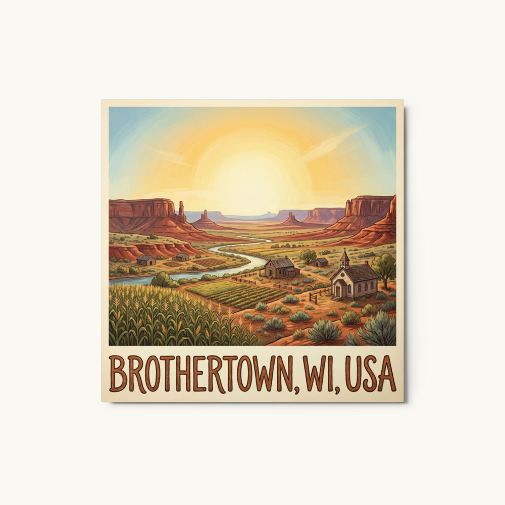 Brothertown, WI Metal Print