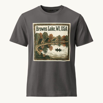 Browns Lake, WI Vintage Tee