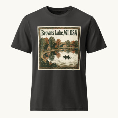 Browns Lake, WI Vintage Tee