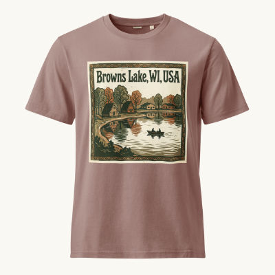 Browns Lake, WI Vintage Tee