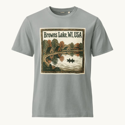 Browns Lake, WI Vintage Tee