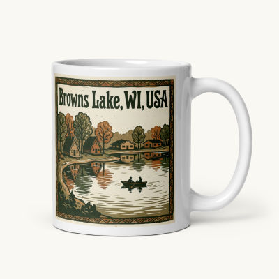 Browns Lake, WI Coffee Mug