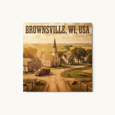 Brownsville, WI Metal Print