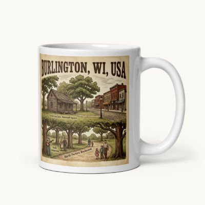 Burlington, WI Coffee Mug