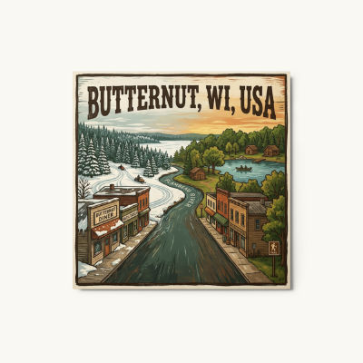 Butternut, WI Metal Print