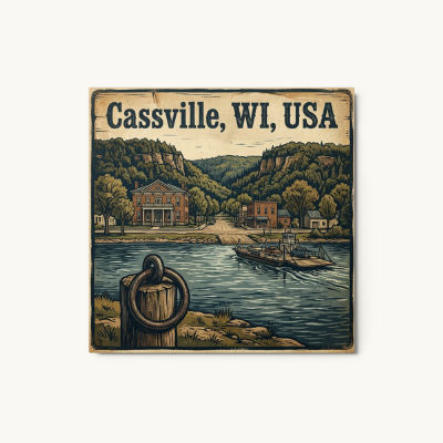 Cassville, WI Metal Print