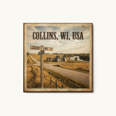 Collins, WI Metal Print