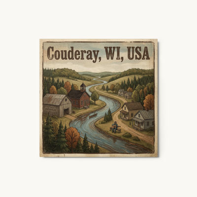 Couderay, WI Metal Print