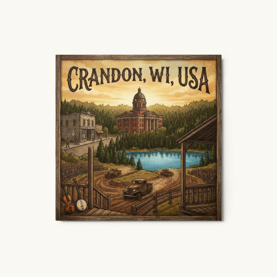Crandon, WI Metal Print
