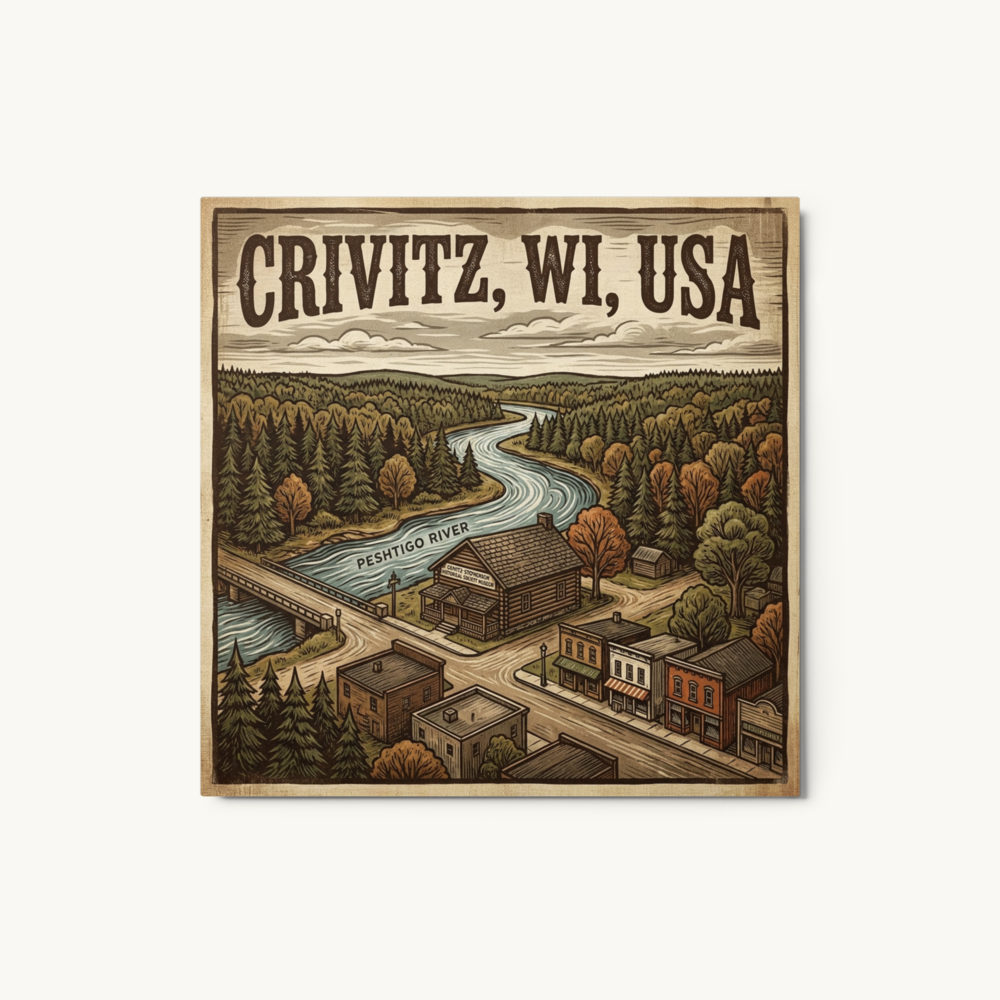 Crivitz, WI Metal Print