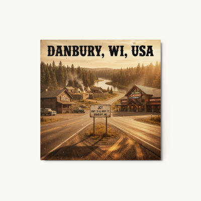 Danbury, WI Metal Print