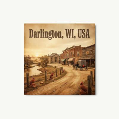 Darlington, WI Metal Print