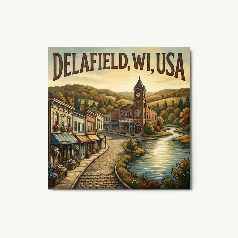 Delafield, WI Metal Print