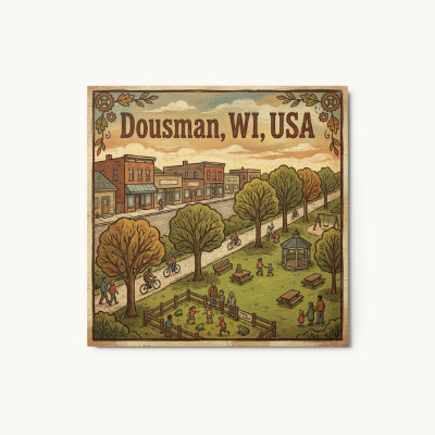 Dousman, WI Metal Print