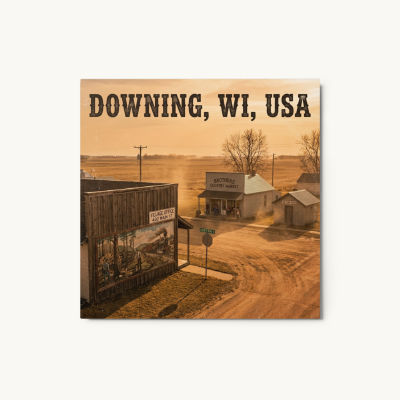 Downing, WI Metal Print