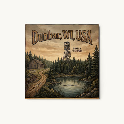 Dunbar, WI Metal Print