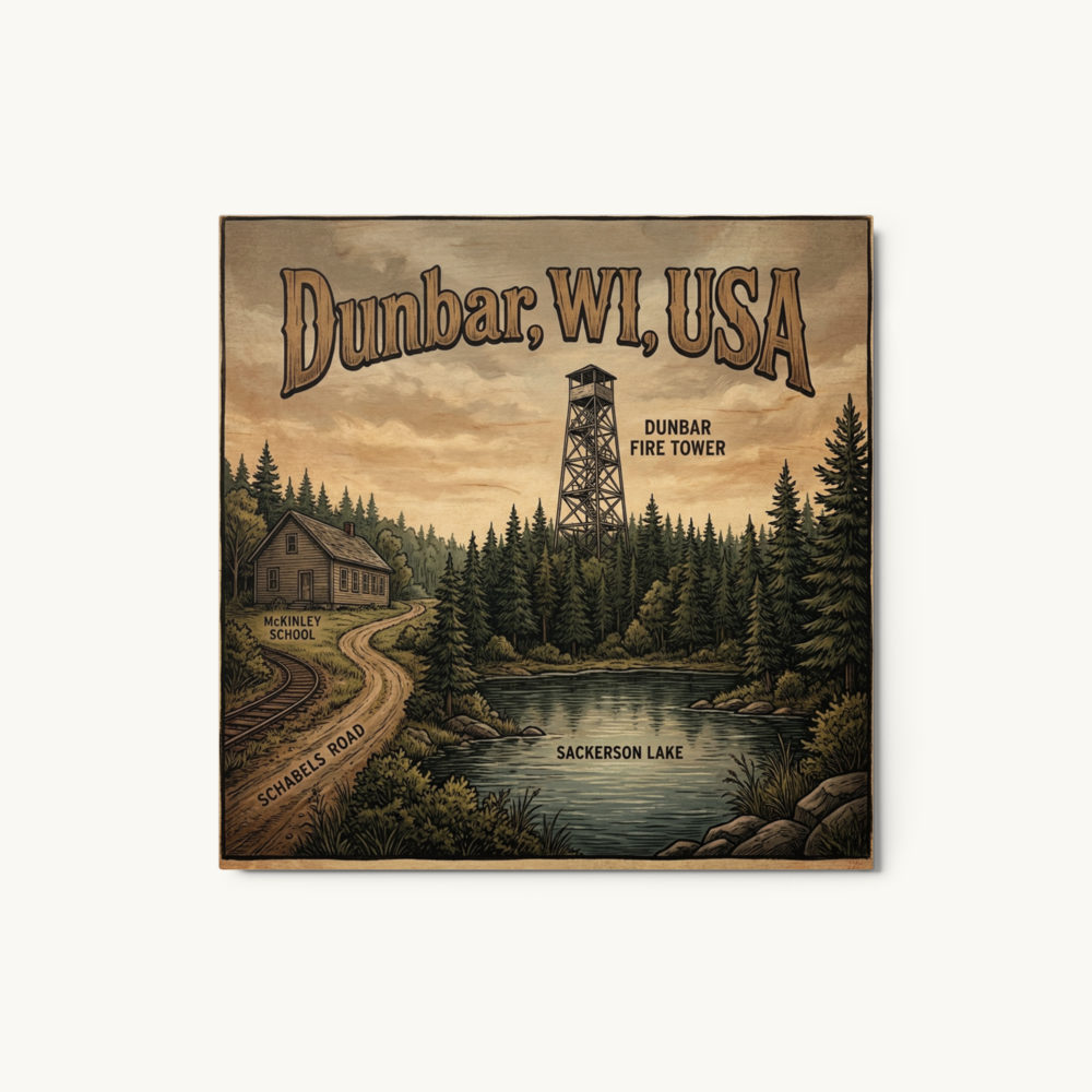 Dunbar, WI Metal Print