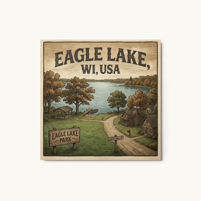 Eagle Lake, WI Metal Print