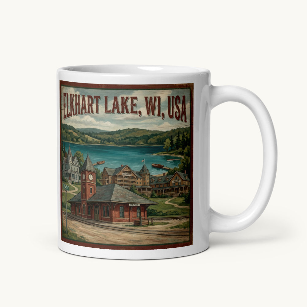 Elkhart Lake, WI Coffee Mug