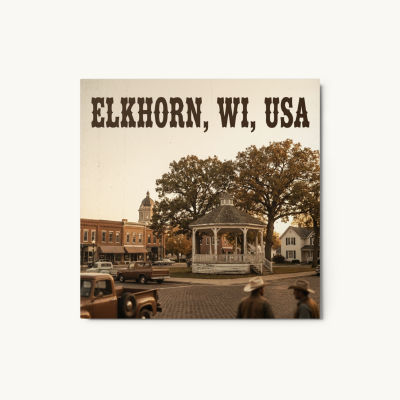 Elkhorn, WI Metal Print