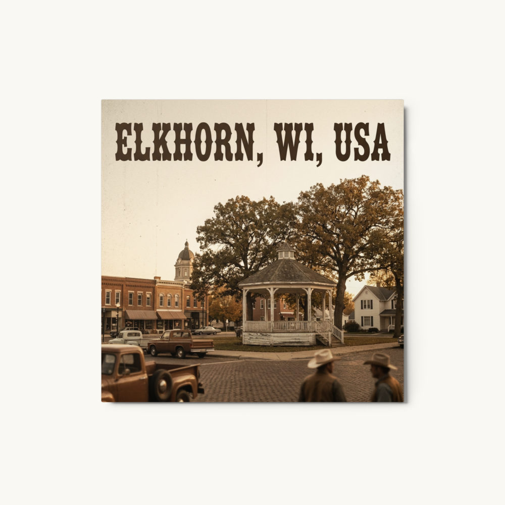 Elkhorn, WI Metal Print