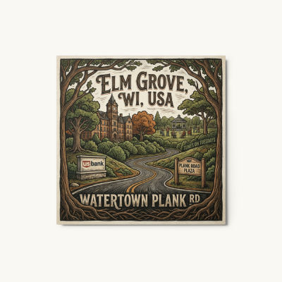 Elm Grove, WI Metal Print